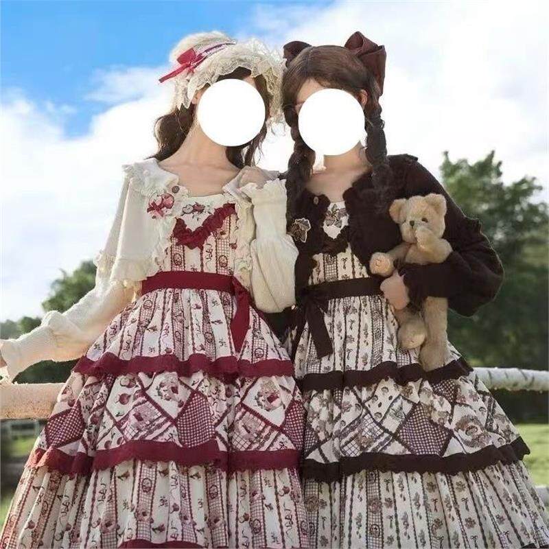 洛丽塔松果娃娃领甜美针织lolita针织外搭开衫搭配秋冬lolita外搭