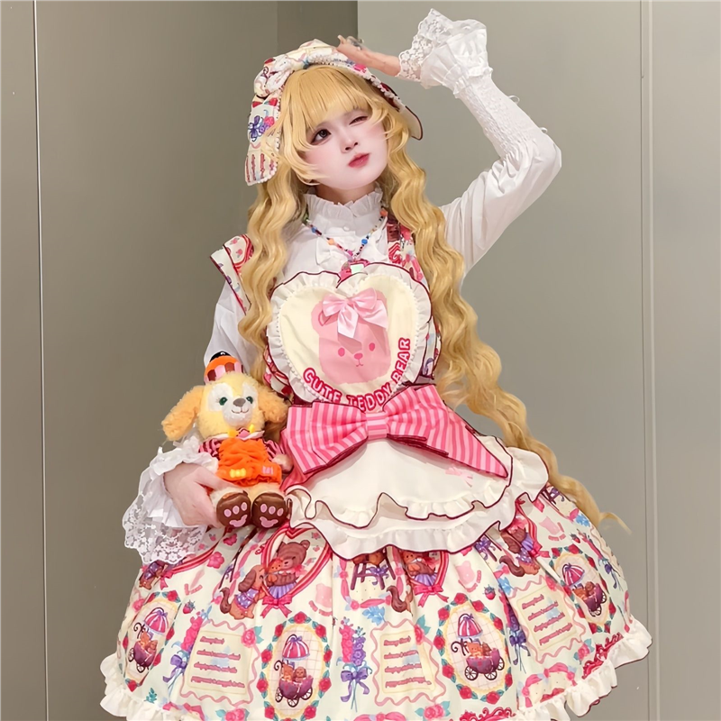 苹子原创【小熊童话】全套现货sk洛丽塔正版原创lolita正品秋冬款