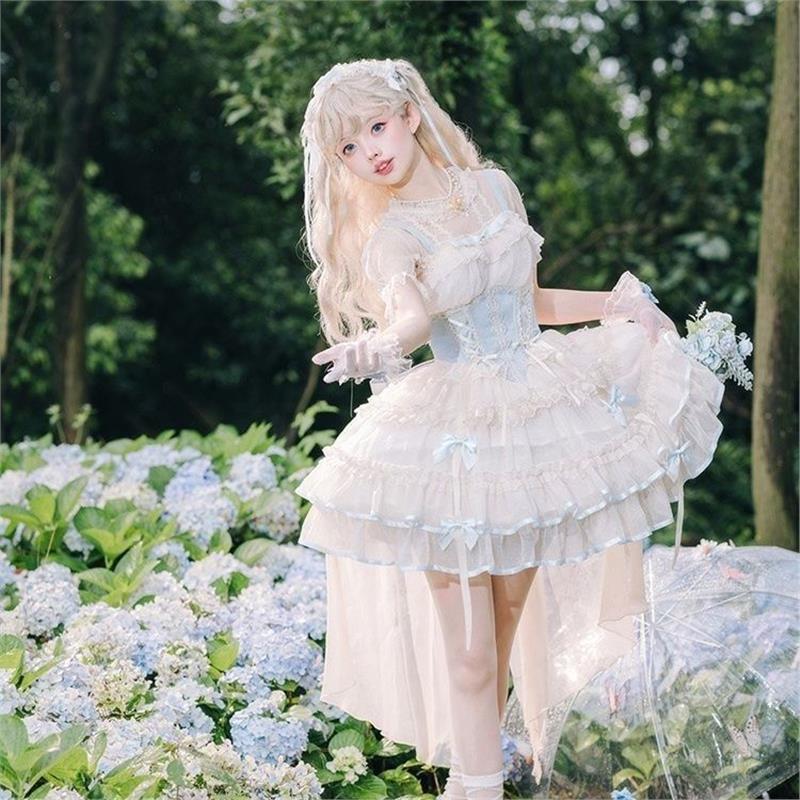 狗短芭蕾款连衣裙洋装洛丽塔少女可爱lolita小清新春