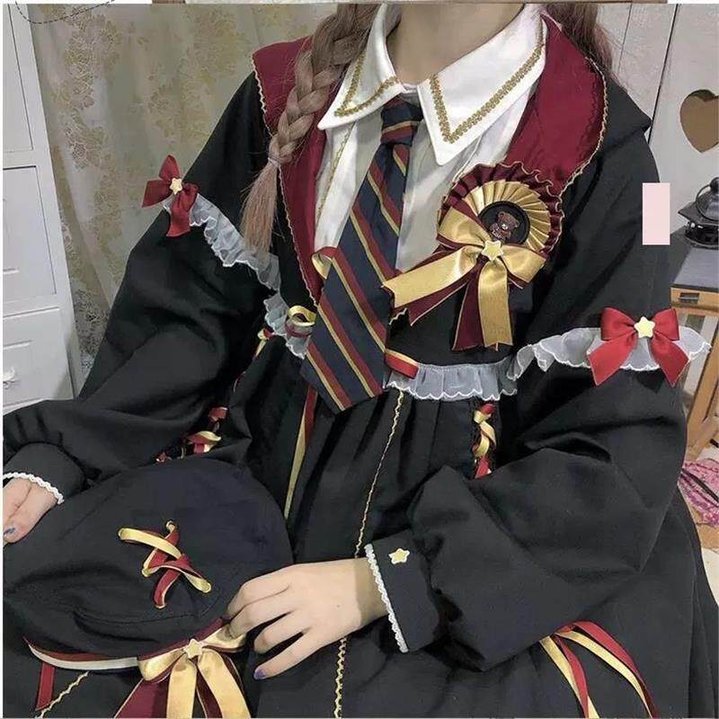正版魔法少女lolita小女巫炼金黑暗系洛丽塔连衣裙套装OP萝莉洋装