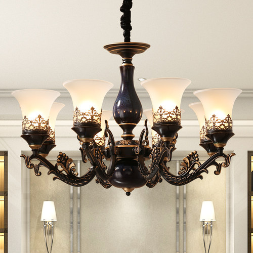 客厅餐厅卧室书房欧美式复古吊灯