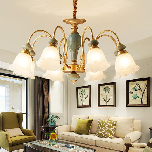 欧美式客厅餐厅卧室复古铁艺吊灯