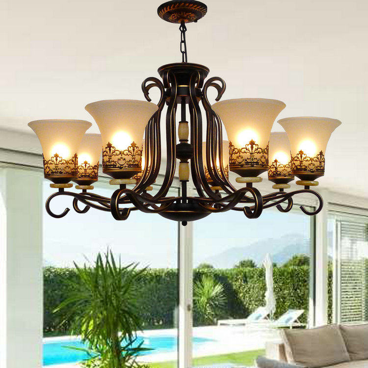 欧式吊灯客厅别墅门店大厅灯饰奢华大气个性创意简约美式复古灯具