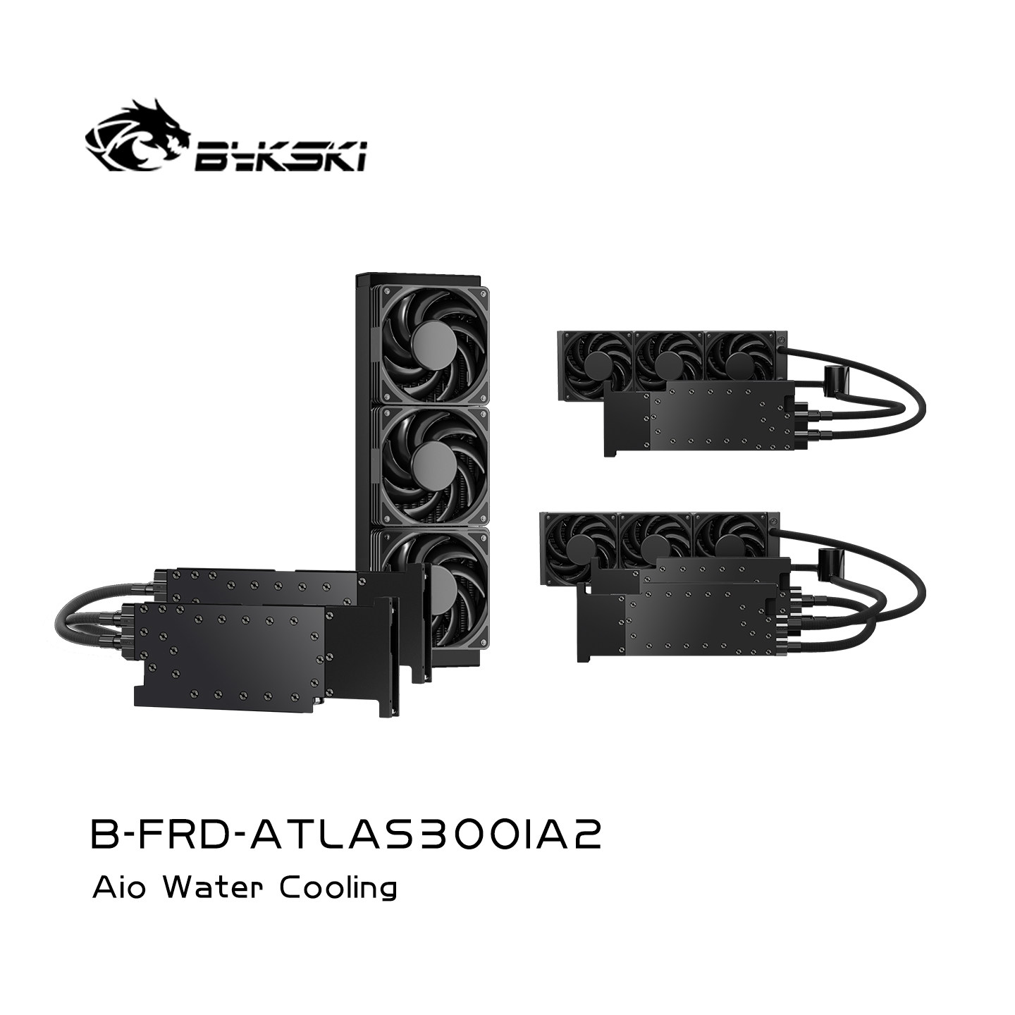 Bykski B-FRD-ATLAS300IA2  显卡一体式水冷 ATLAS300T A2