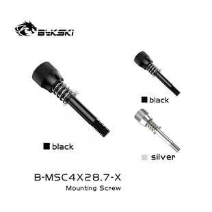 CPU水冷头安装 Bykski MSC4X28.7 螺丝
