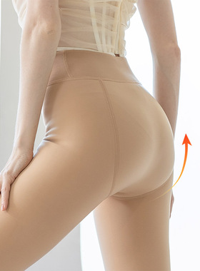 MANZI 87510 曼姿胶原水光裤加绒防风腰口连裤袜肤色打底袜秋冬季