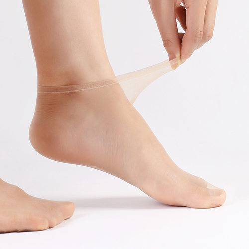 1D超薄五双装低帮短丝袜隐形透气