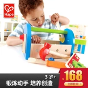 Hape trẻ em hộp công cụ đồ chơi giáo dục thiết lập chơi lắp ráp gia đình em bé 3 tuổi + đào tạo bé trai - Đồ chơi gia đình