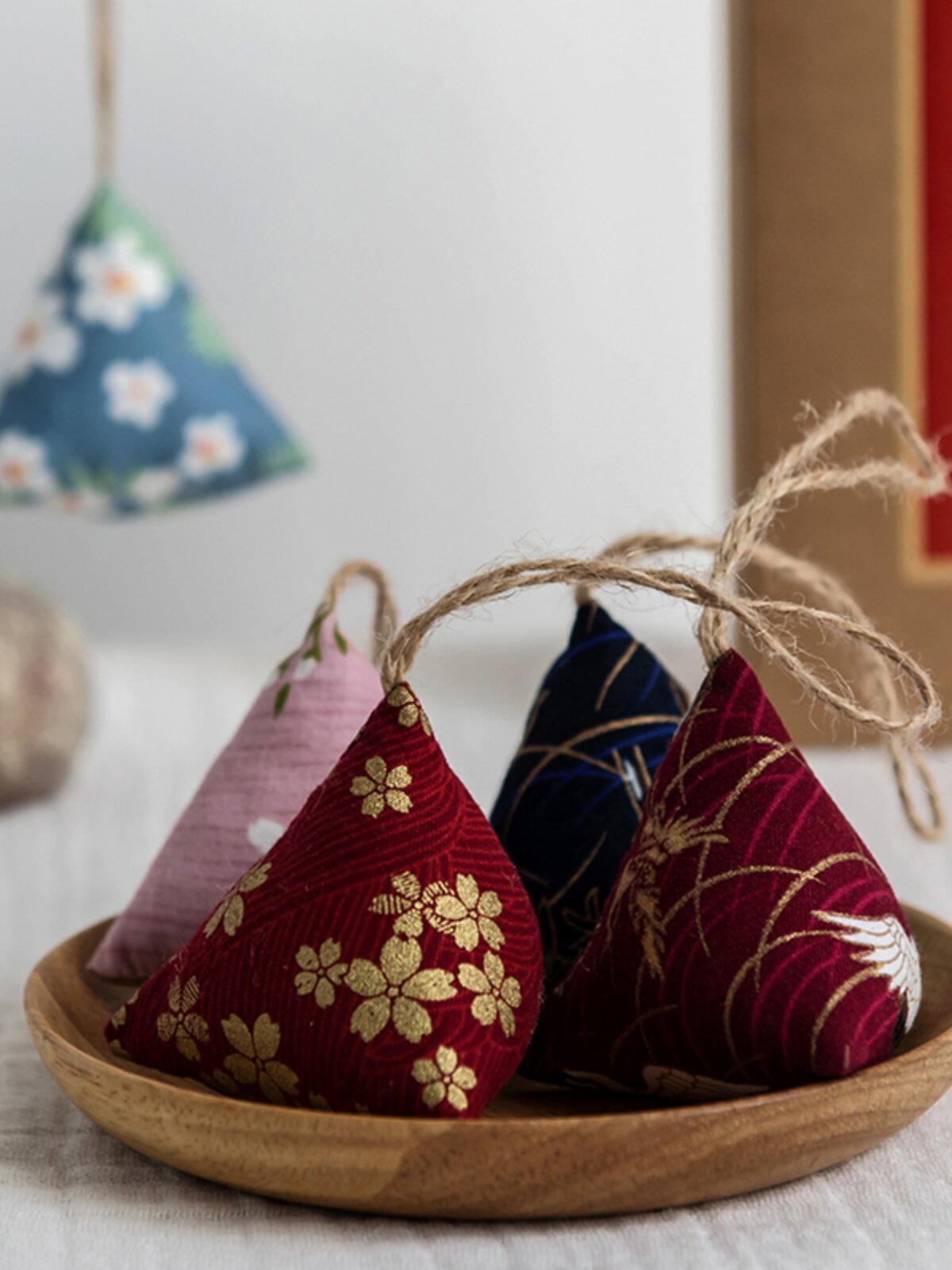DRAGON BOAT FESTIVAL HANDMADE WORMWOOD ZONGZI SACHET SACHET MOSQUITO REPELLENT BEDROOM ROOM CAR PORTABLE SACHET FABRIC PENDANT