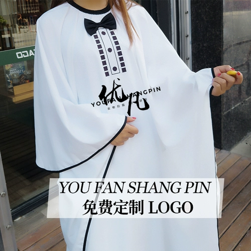 Парикмахерский фартук для стрижки волос, накидка, галстук-бабочка, популярно в интернете