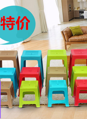 禧天龙D-2022 2064 2065塑料凳子高矮凳子加厚防滑凳家用餐桌凳子