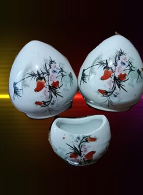 红子画眉鸟笼配件陶瓷黄雀靛颏
