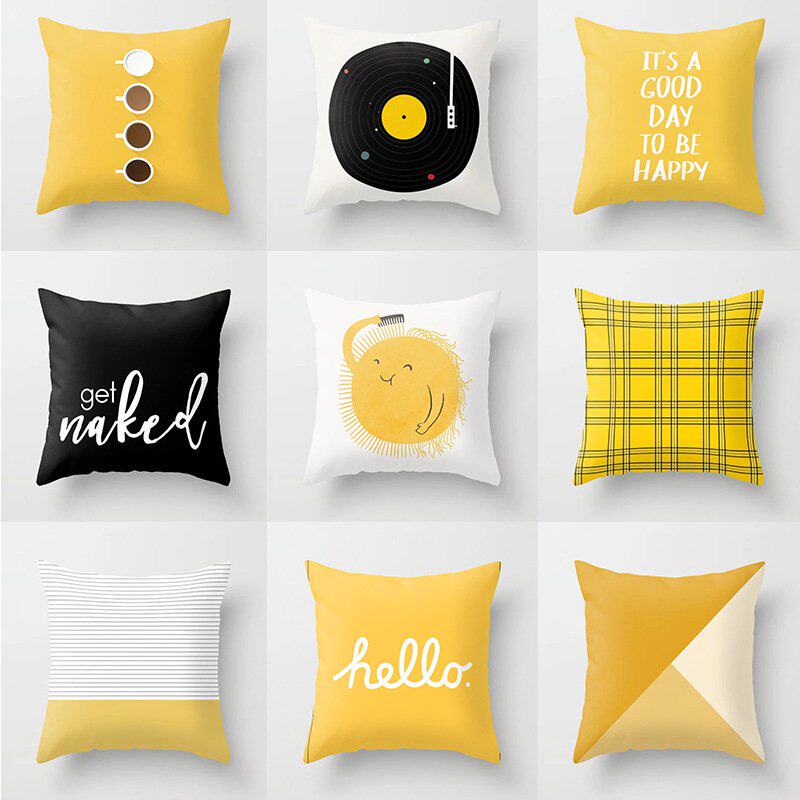 2019 new pattern Nordic Simplicity personality Pillowcase sofa Pillow Cushion Office Waist Headrest Carin the Home Fabric , Pillow/Pillow  category - from Buy2taobao.com to provide professional Taobao agent buy service