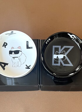 青岛啤酒×KARL LAGERFELD夜猫子联名老佛爷陶瓷盘摆盘餐盘帆布袋