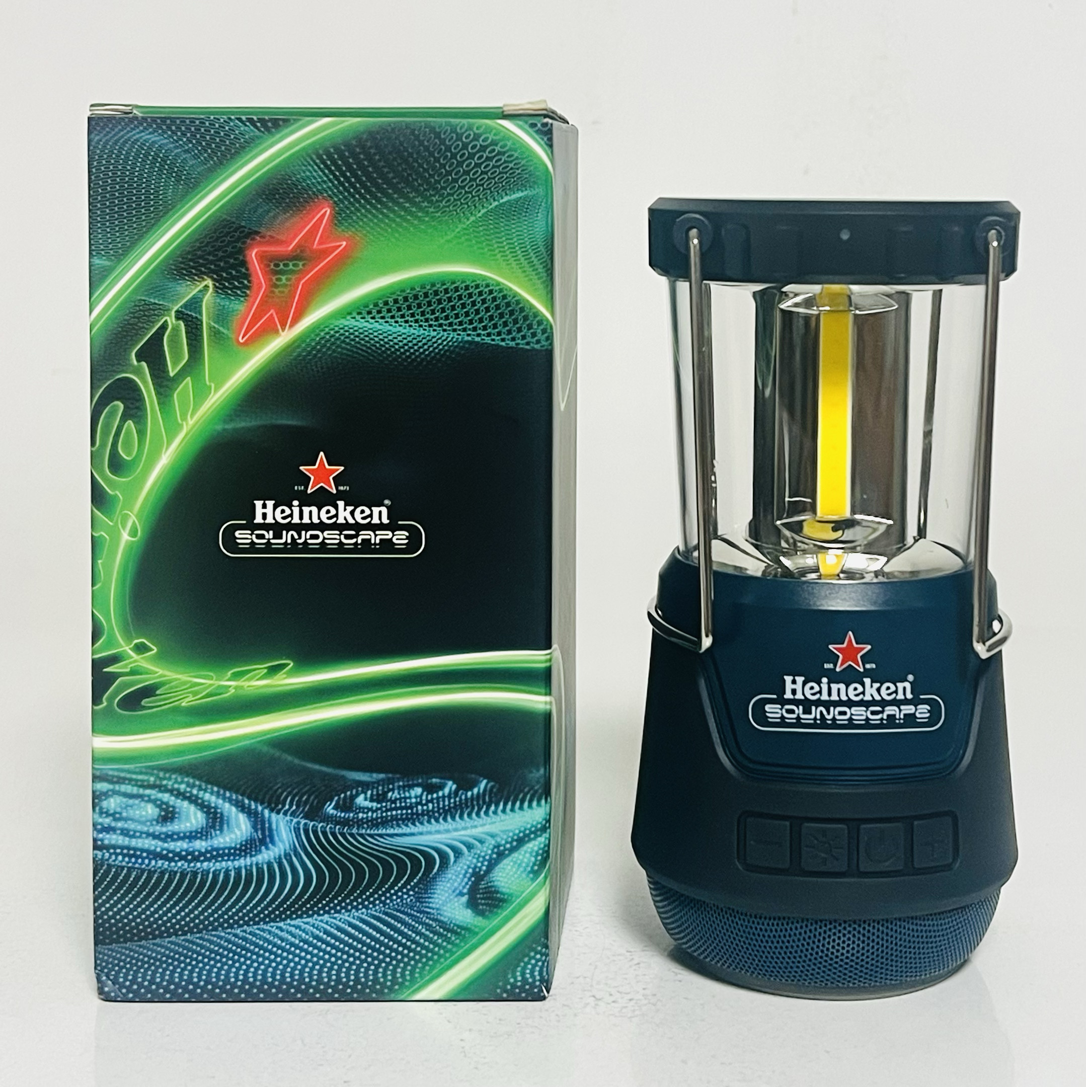 喜力啤酒星电音户外露营灯蓝牙音箱音响应急灯渔夫帽斜挎包T恤衫