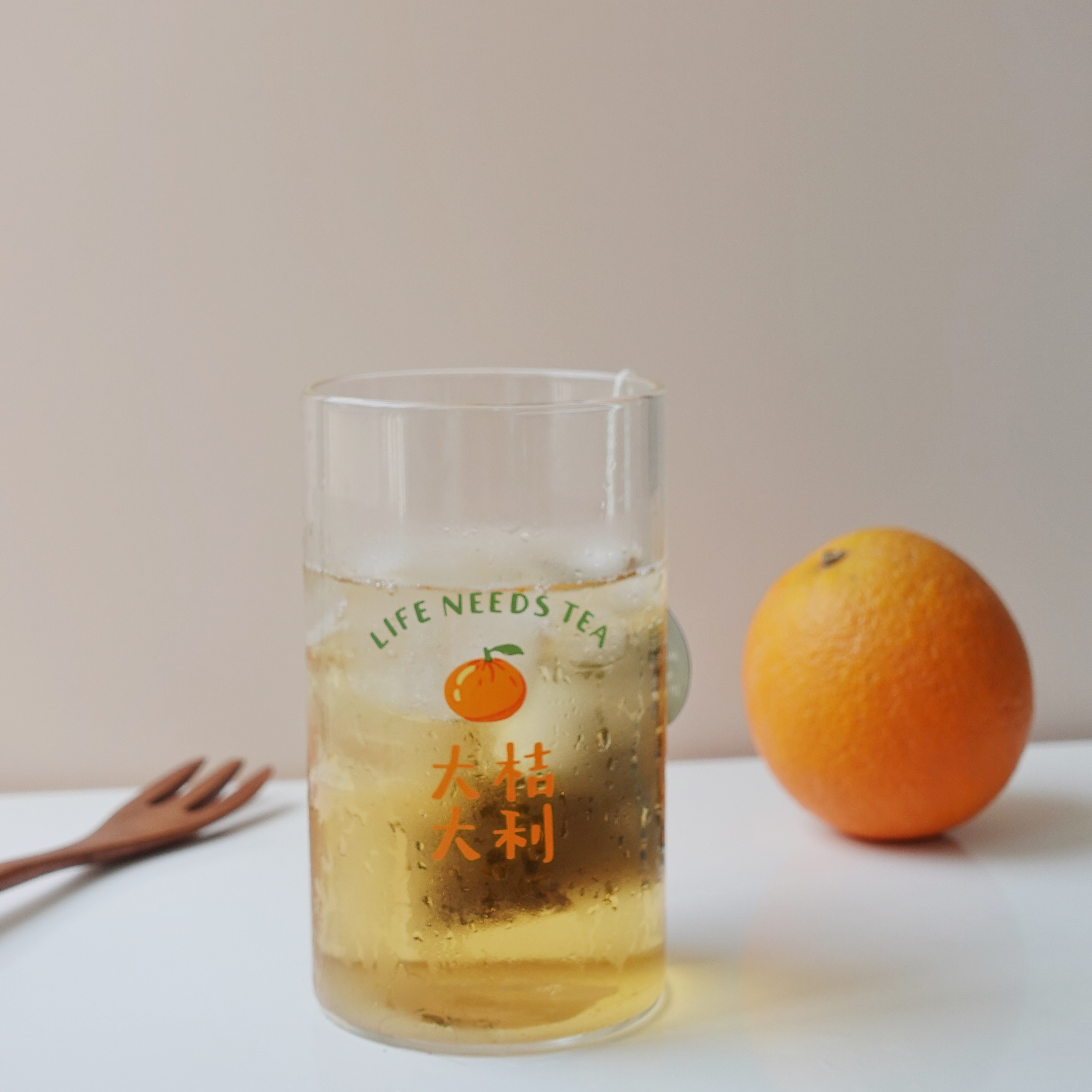 大桔大利 玻璃杯 susie宝原创插画 耐热高硼硅玻璃ins水杯牛奶杯