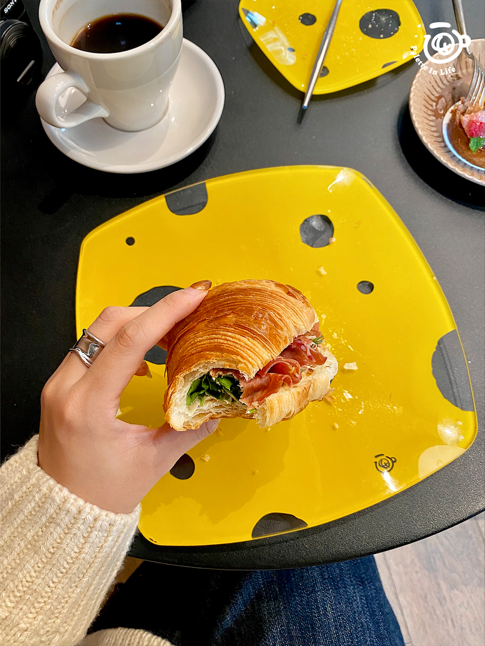 芝士cheese插画玻璃盘 早餐甜品盘 susie宝原创高强耐摔耐高温