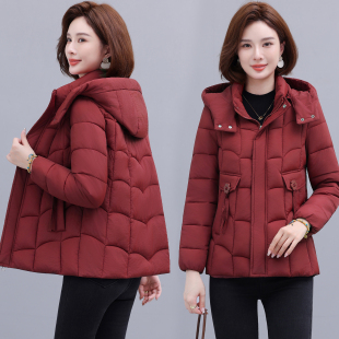显瘦棉服时尚 冬季 修身 羽绒棉衣女短款 减龄可拆卸帽不起坨棉袄 新款