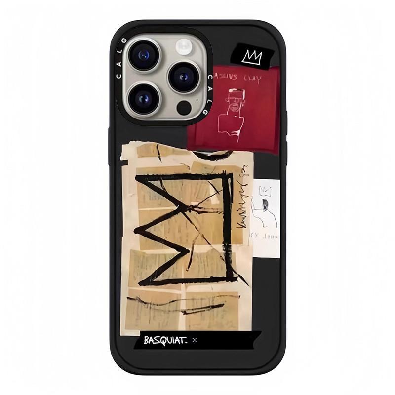 C家联名巴斯奎特皇冠新款超火磁吸防摔iphone12 13 14 15 16 17promax适用苹果手机壳高级感小众2025网红爆款