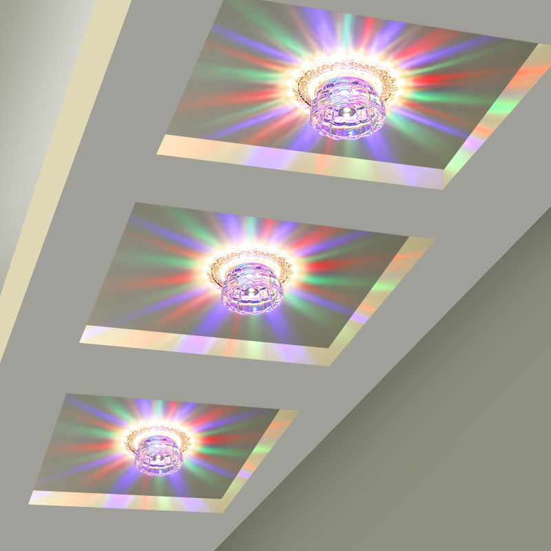 led水晶过道灯简约现代吊顶门厅