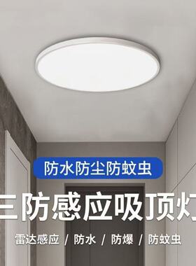 led感应灯楼梯灯吸顶灯过道楼道走廊红外人体自动感应雷达声控灯