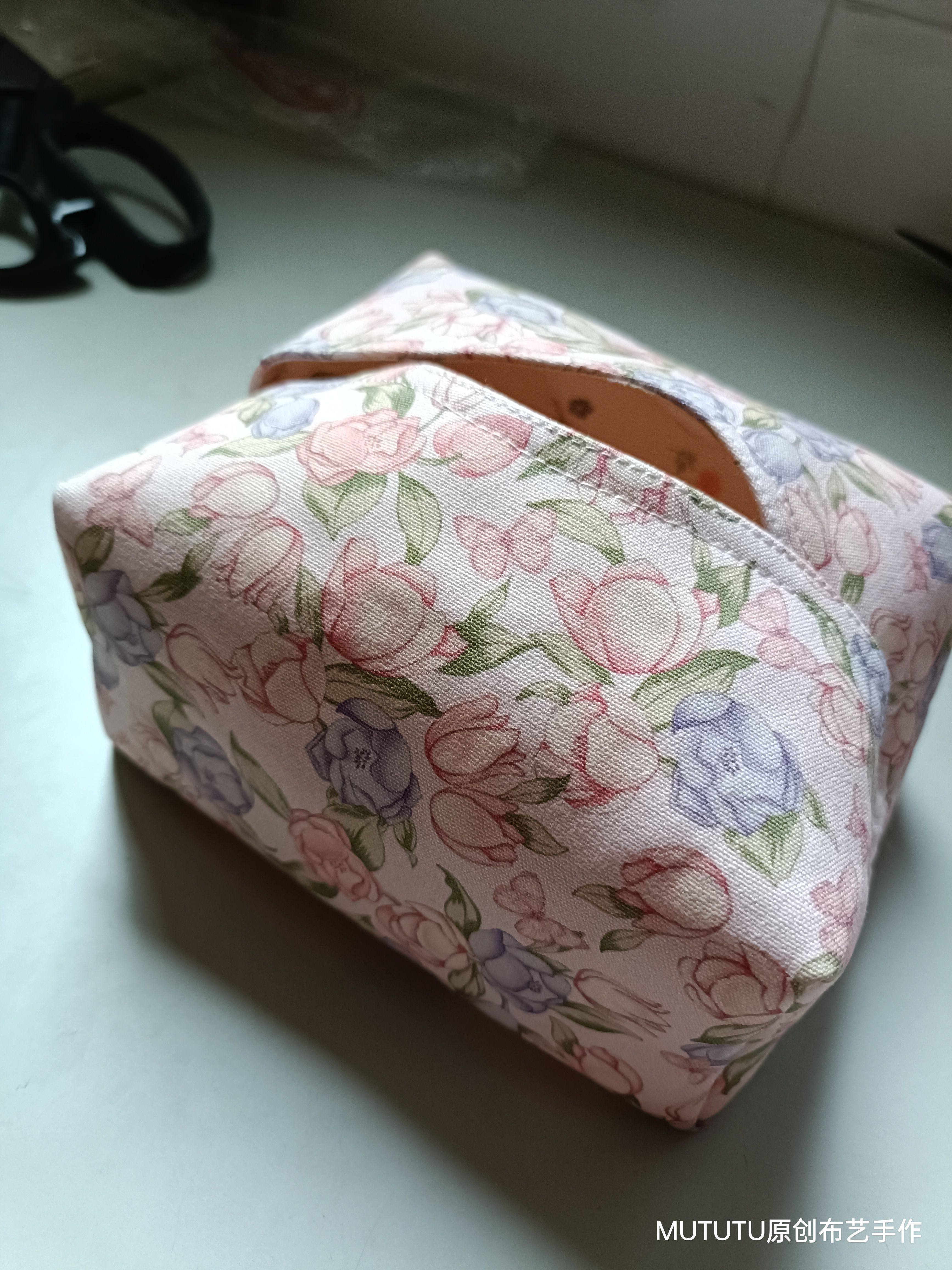 手工自制ins风抽纸盒茶桌纸巾盒纸巾包抽纸包纯棉家用车载餐纸盒