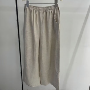 新款 秋季 女 亚麻裤 19269 QBB 杰哥粉丝专享