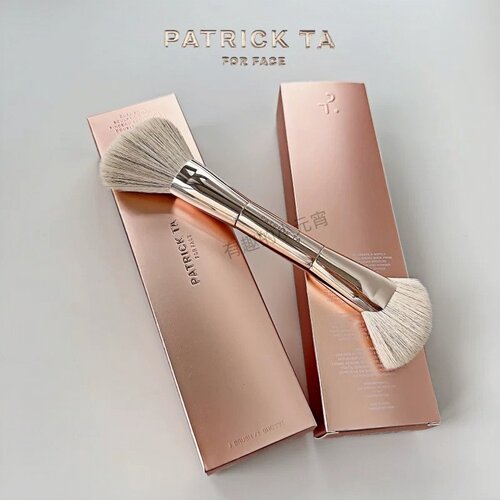Patrick Ta Dual Ended Contour双头修容化妆刷 腮红散粉刷带原盒
