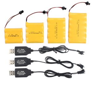 3.6V遥控玩具车4.8V镍镉USB充电线6V7.2V充电器接头8.4V9.6电池组