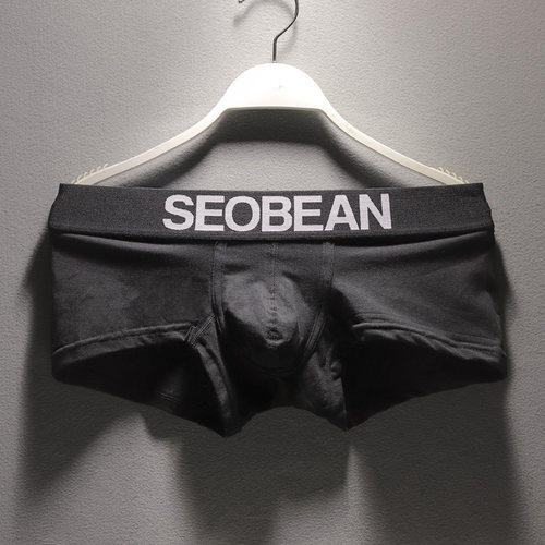 纯色性感平角裤纯棉SEOBEAN