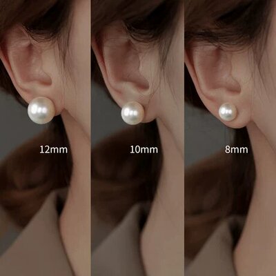 925纯银天然淡水真珍珠耳环2025新款爆款耳饰耳钉轻奢高级感耳坠
