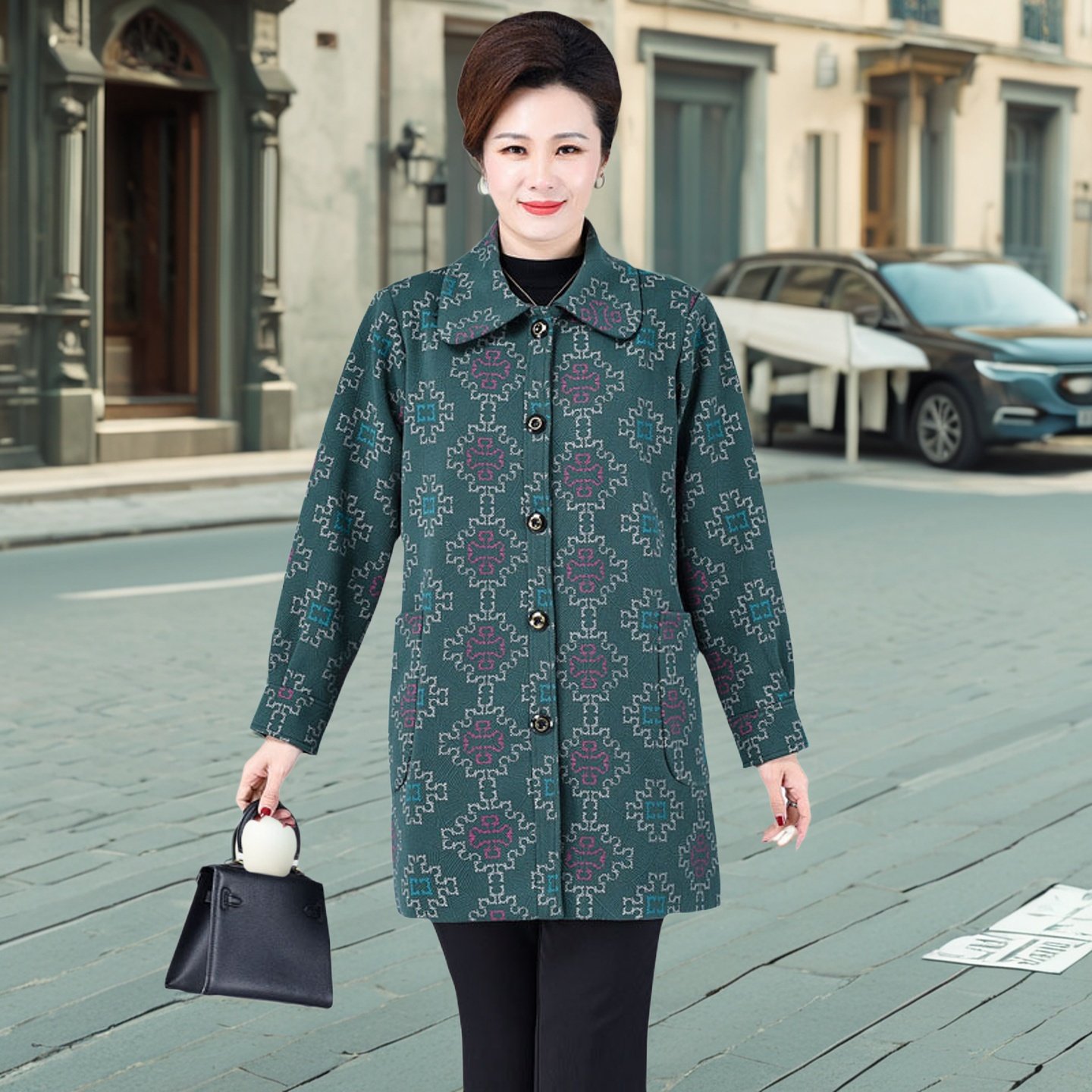 中老年加肥加大码女装春秋风衣宽松200斤胖妈妈奶奶装中长款外套,女装/女士精品,中老年女装,淘宝优惠券,粉丝福利购,淘宝优惠卷