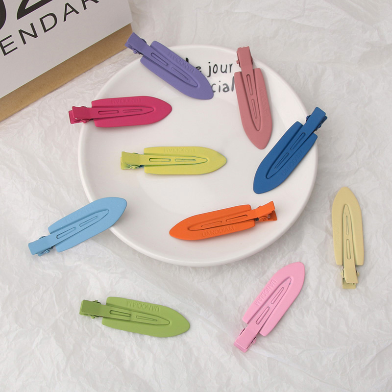 发夹侧边甜美彩色无痕边夹