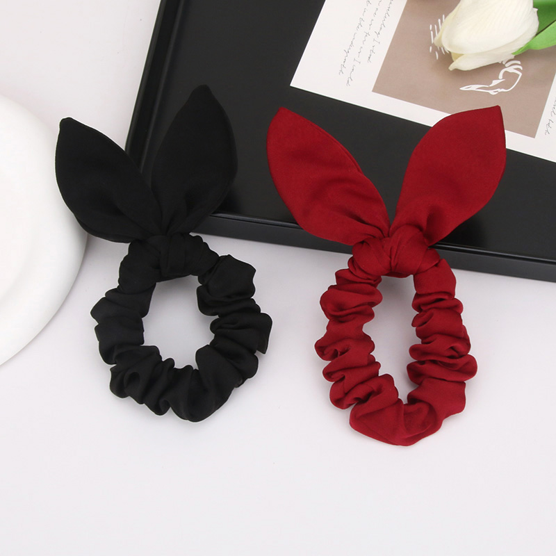 兔耳朵发圈柔软不伤发