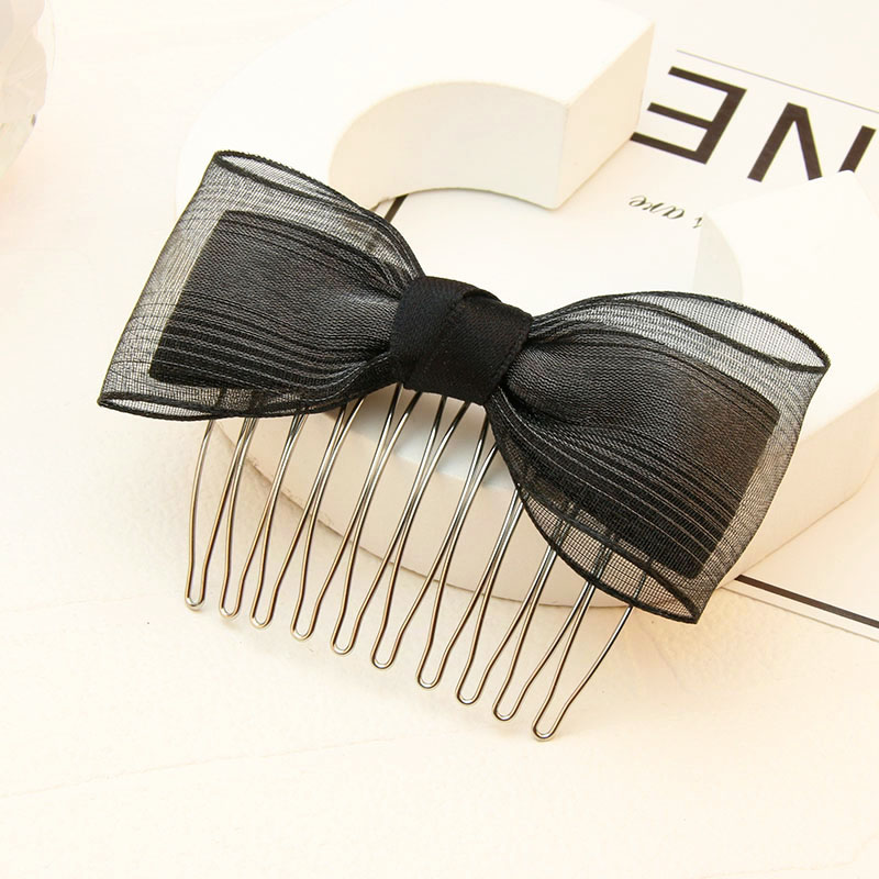 蝴蝶结发梳百搭日头饰品刘海韩式