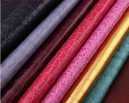 人造革皮革面料硬包鳄鱼纹仿皮亮面diy手工防水客厅皮料石头纹