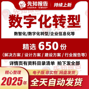 大型国企药企央企企业数字化转型集团数智化大数据PMO战略规划