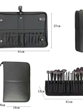 化妆包100支大容量多功能可折叠手提便携立式拆卸化妆刷包收纳包