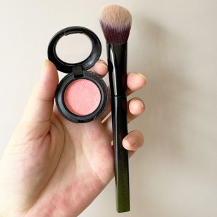 斜坡腮红膏刷坡形腮红刷一支装腮红膏刷坡面斜头化妆刷软毛点彩刷