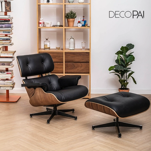 Eames кожаный стул Boss Вращается и комфортно на дому, используйте северный дизайнерский офисный стул