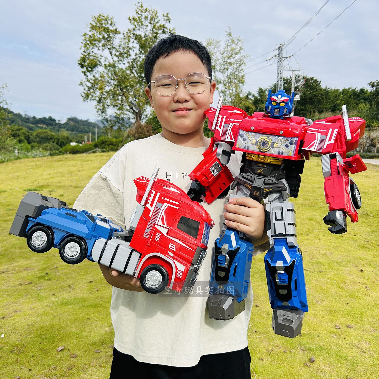 0.5米高机器人超大重型卡车拖头擎天声光变形机甲345男童玩具礼物,玩具/童车/益智/积木/模型,儿童机器人/变形玩具,淘宝优惠券,粉丝福利购,淘宝优惠卷
