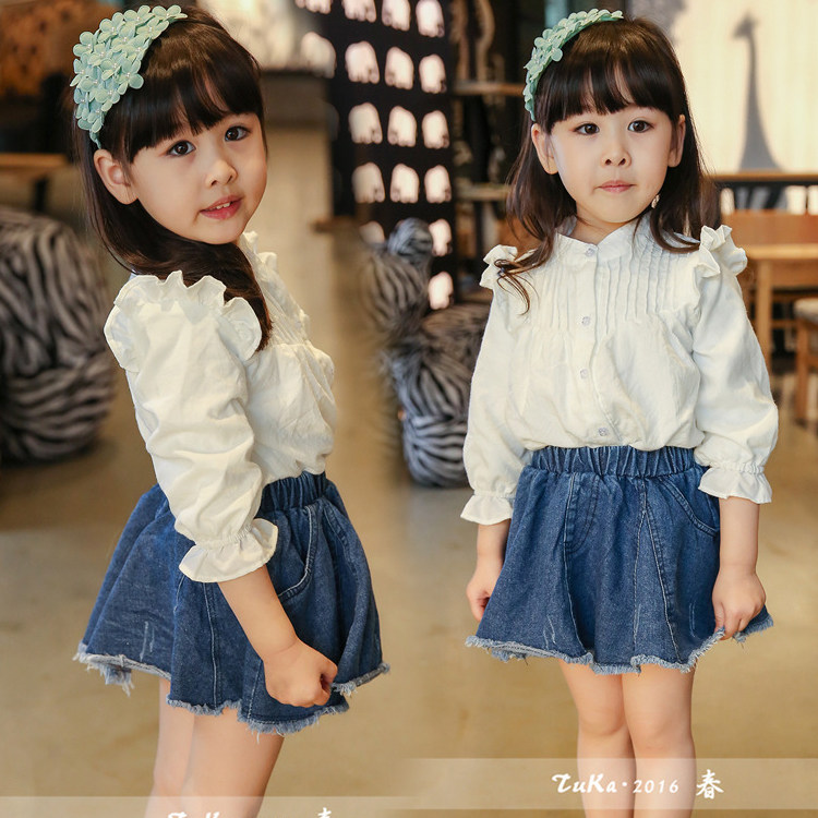 Chemise fille à manche longue - Ref 2085739 Image 1