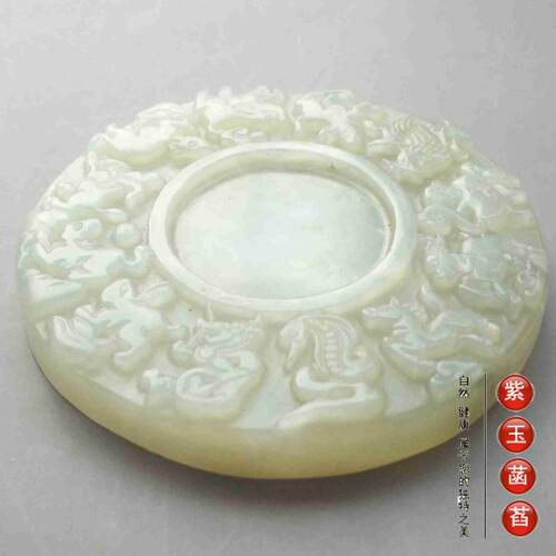 古玉老玉古玩白玉石十二生肖把件