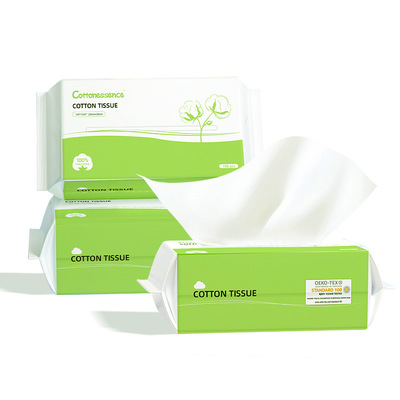 Pure Cotton Pop-Up Facial Towels (100 Count, Flat)