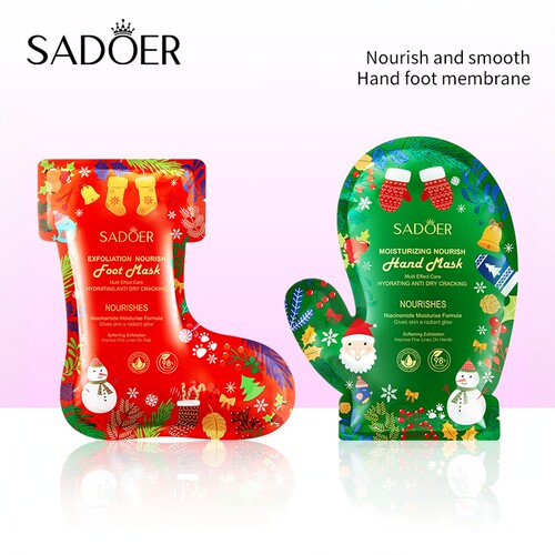 3Pcs Niacinamide Whitening Exfoliating Foot Mask Hand Mask