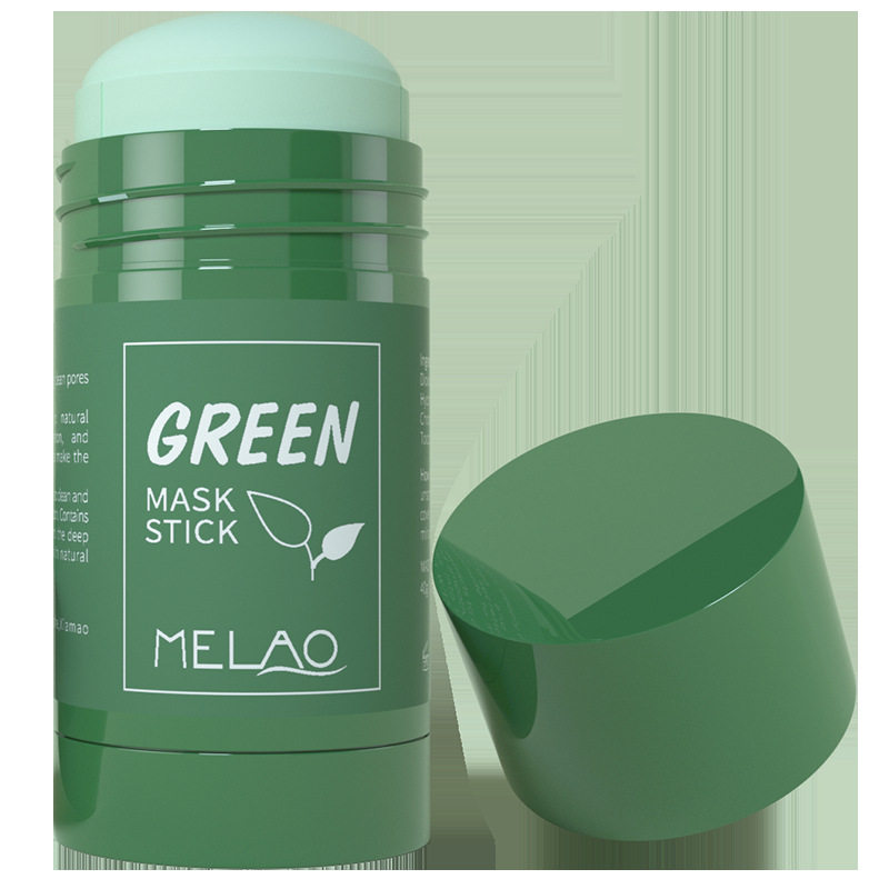 melao绿茶固体泥膜 补水焕亮保湿清洁绿膜棒保湿便携涂抹式面膜棒