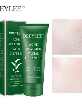 BREYLEE 茶树祛痘洁面乳洗面奶100g BY1202