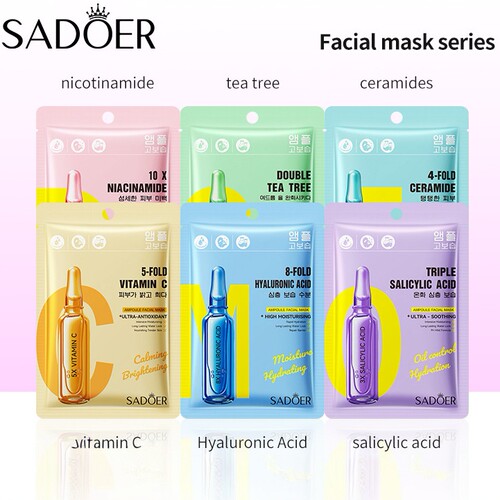 10Pcs Hyaluronic Acid Mask Moisturizing wrinkle  whitening