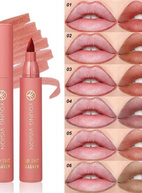 Lip Tint Pen, available in 6 colors, with a matte finish.