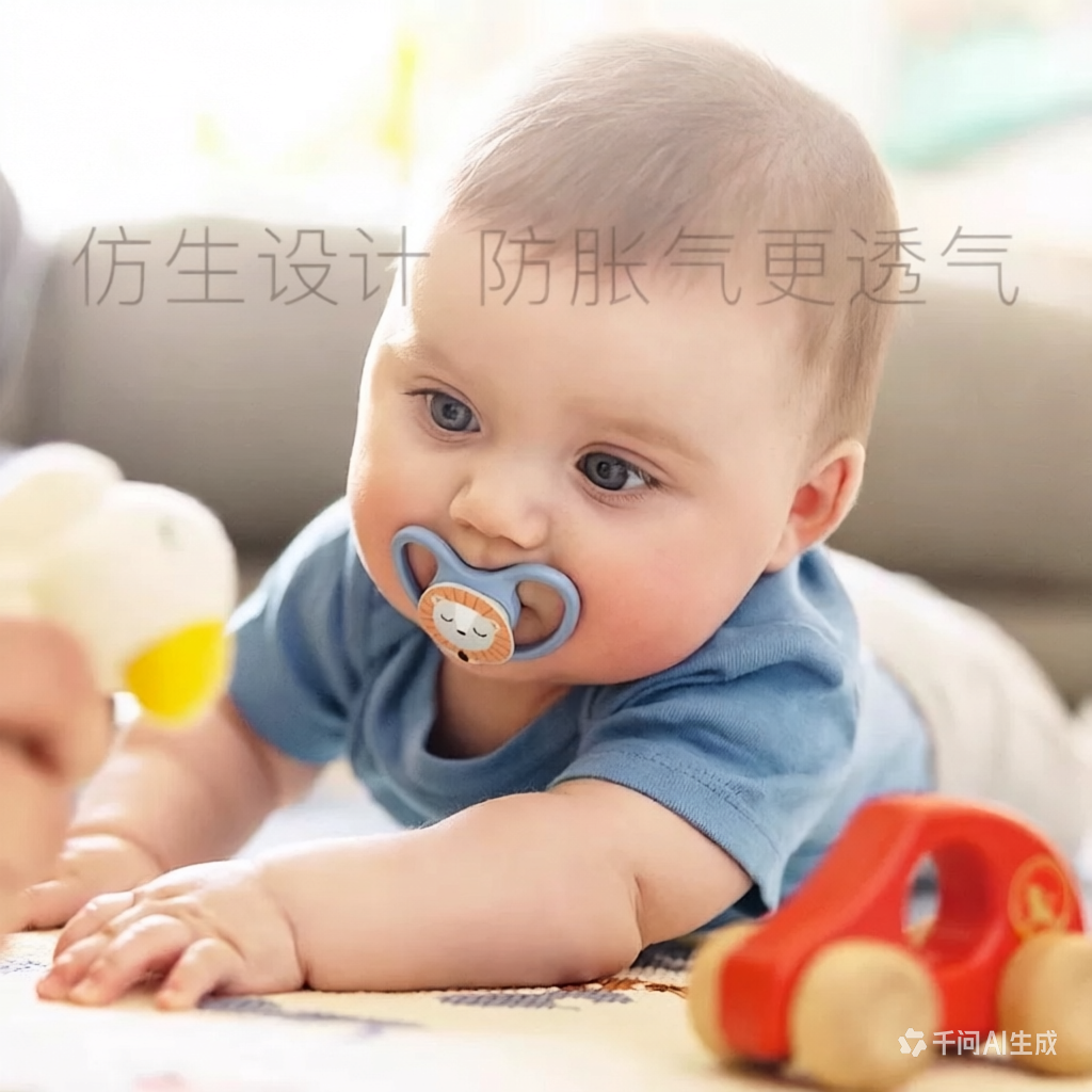 NUK德国进口安抚奶嘴夜光型新生婴儿防胀气0到3-6个月一岁以上宝